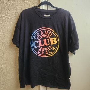 Grand Beach Club- Oversized Graphic Tee